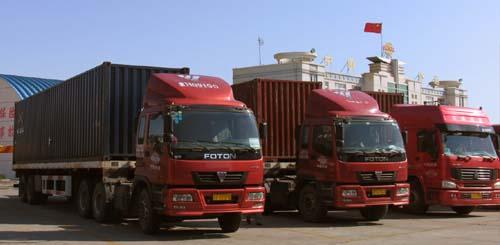 供应保定物流公司青岛港口至河北保定集装箱拖车运输图片