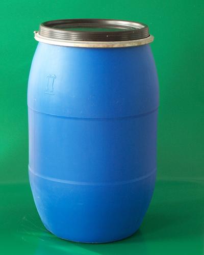 50升法兰桶50升法兰桶50升抱箍塑料桶50升蓝色化工桶
