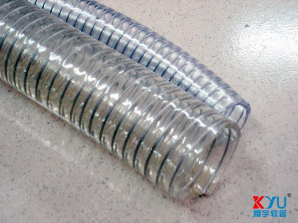 耐腐蚀钢丝软管/透明PVC钢丝管批发