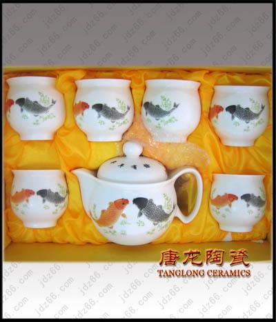 供应8头茶具，陶瓷茶具，景德镇茶具，高档茶具，单位福利礼品茶具