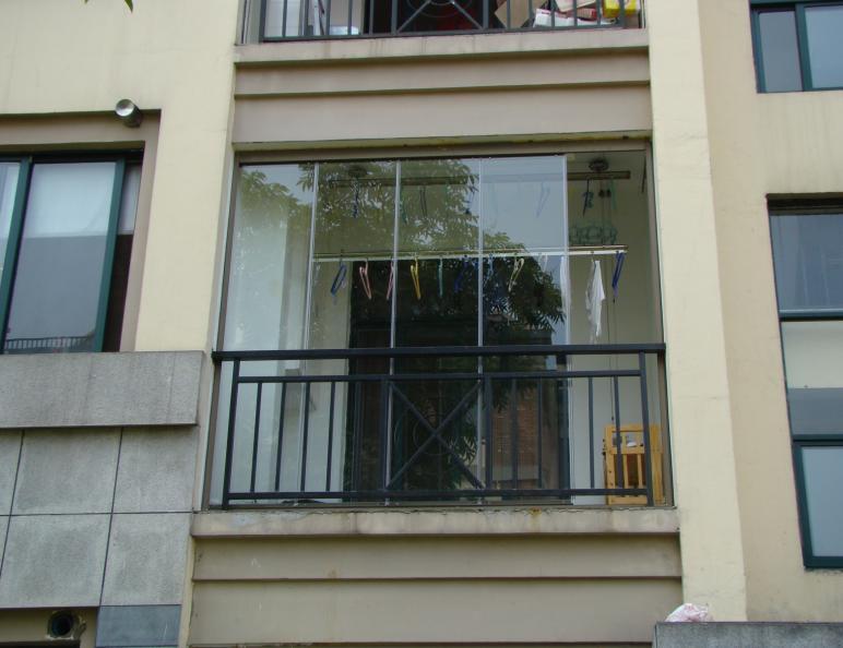 供应深圳无框阳台窗，折叠式全敞开型无框阳台窗