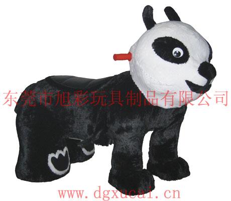 供应儿童玩具车绒毛可爱人人都要爱的好熊猫！毛绒玩具车