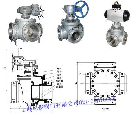 供应Q46F四通换向球阀图片