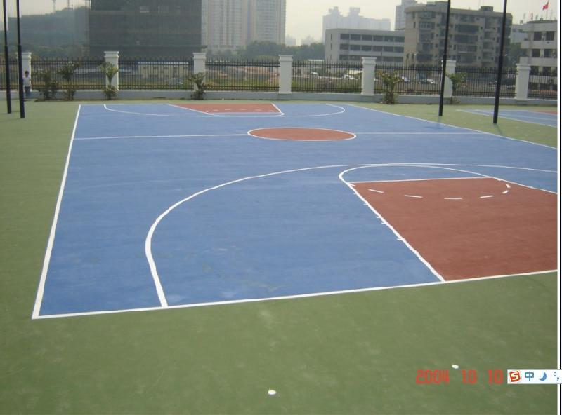 供应济南硅PU塑胶篮球场特点及安装