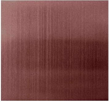 供应304#彩色不锈钢紫红拉丝板