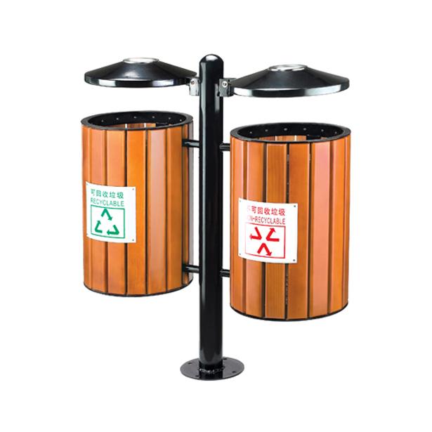供应P-B117钢木分类垃圾桶肇庆分类垃圾箱分类环保垃圾桶图片