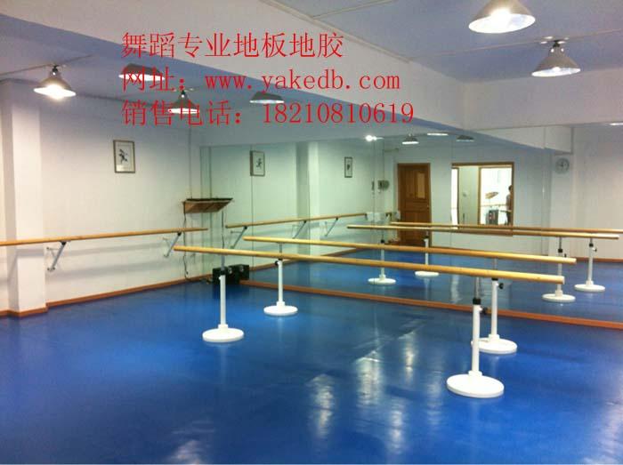 舞蹈室内环保无味塑胶地板，北京舞蹈房移动式地胶，移动式把杆底座
