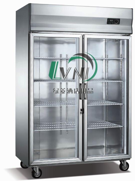 厨房制冷设备玻璃门冷藏柜批发