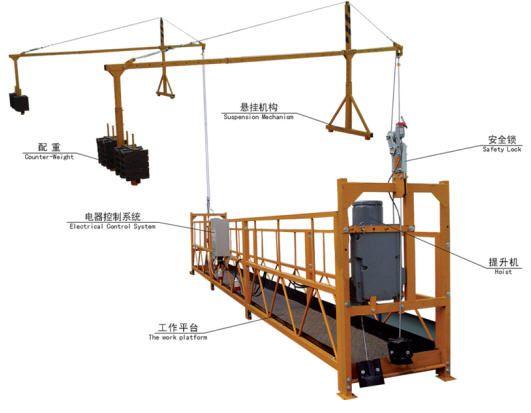 供应室外电梯海华吊篮建筑电动吊脚蹬吊图片