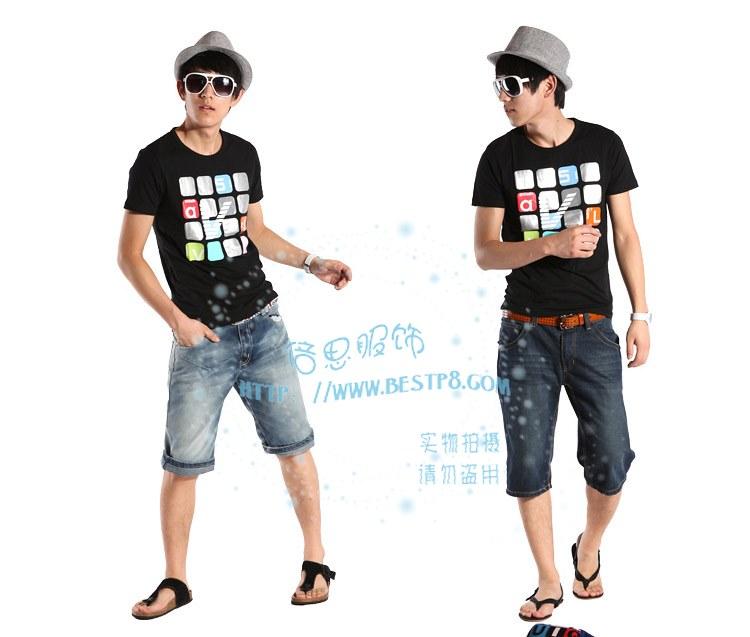 2012新款夏装韩版短袖T恤时尚烫钻T恤厂家一手货源直销图片