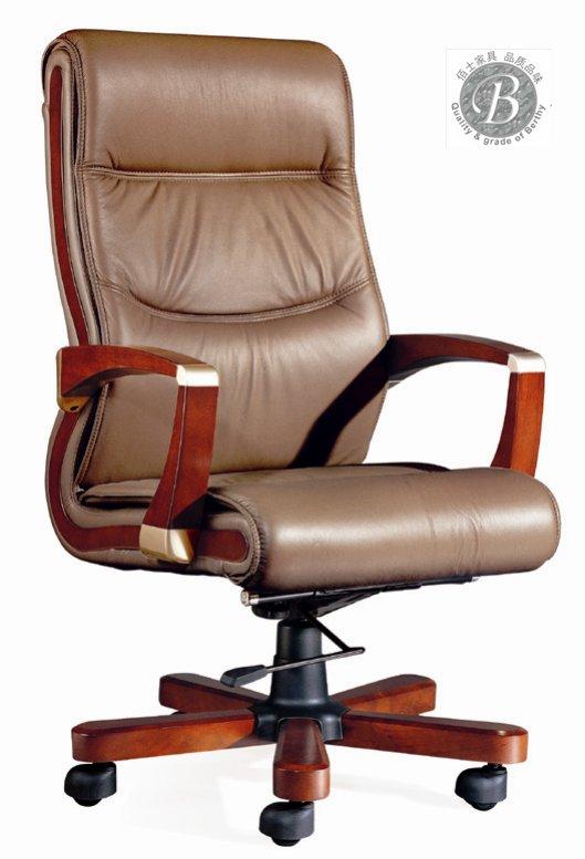 供应办公中班椅D148，定做办公椅系列真皮中班椅认准广州佰正家具厂家