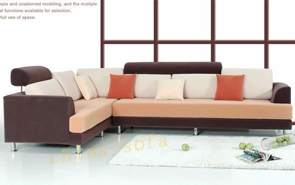 供应客厅沙发系列客厅转角布艺沙发1076，广州佰正沙发厂家生产销售