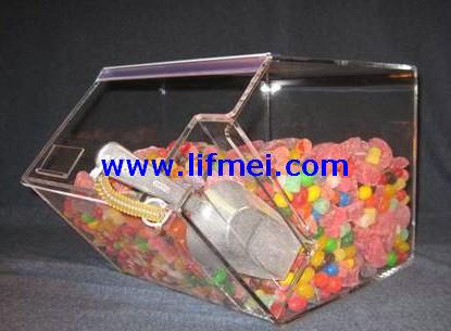 生产透明有机玻璃食品盒批发