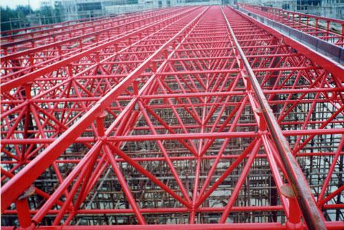 供应山东巨龙新疆公司钢结构二级网架