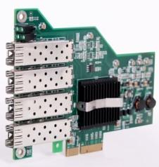 供应PCIE四口多模光纤网卡 四口单模光纤网卡 四光口 SFP接口