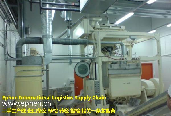 上海二手食品机械旧机器进口代理批发