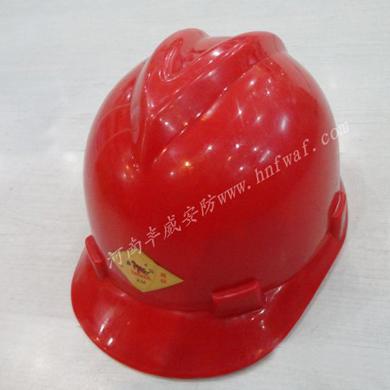 红色V型塑料安全帽批发