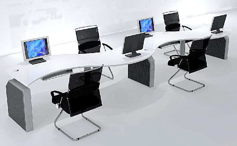 供应S型电子阅览桌图书馆阅览桌电子教室桌子电脑桌