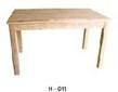 供应桌椅之乡实二合一白坯木餐桌图片
