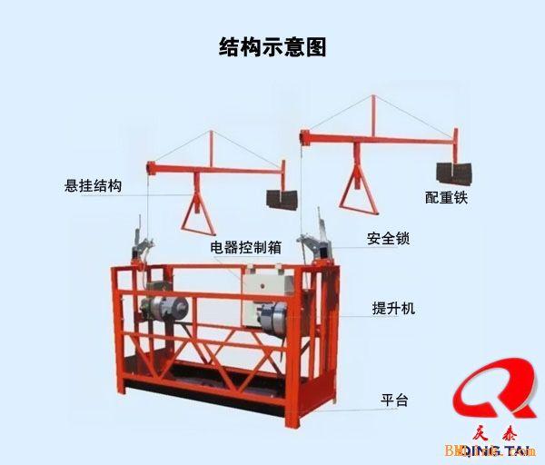 供应陕西西安ZLP系列800电动吊篮脚蹬吊篮15833094989