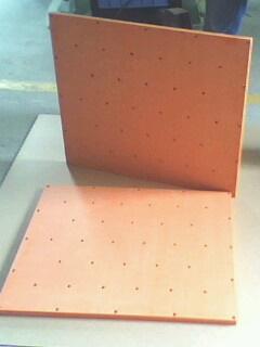 供应钻孔绝缘橘红电木板CNC台板