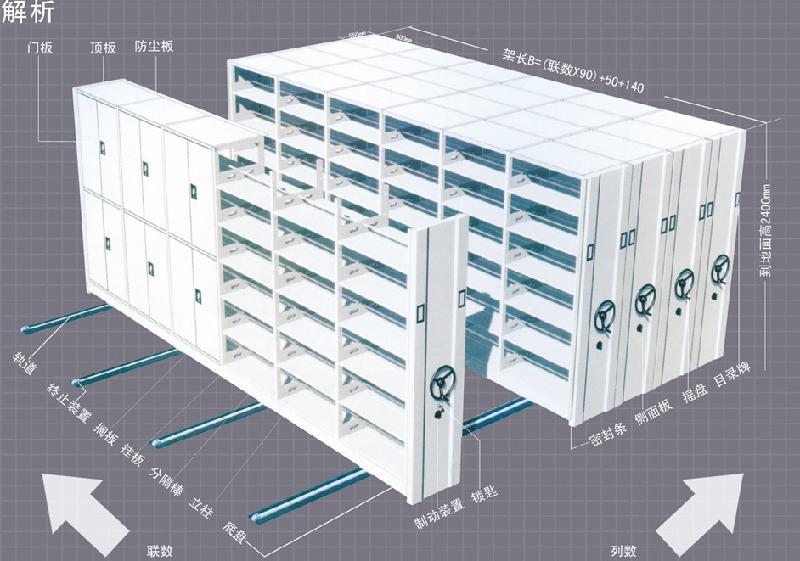 供应内蒙古密集档案架