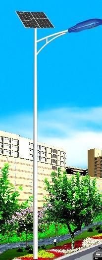 供应济宁兖州市2012年新款太阳能路灯杆，道路灯，庭院灯批发，高杆灯