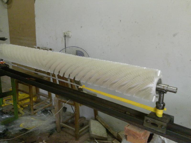 供应浙江纺织机械毛刷 染整设备毛刷辊 螺旋毛刷辊