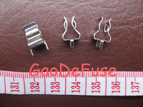 6×30mm保险丝夹/黄铜镀镍保险丝夹