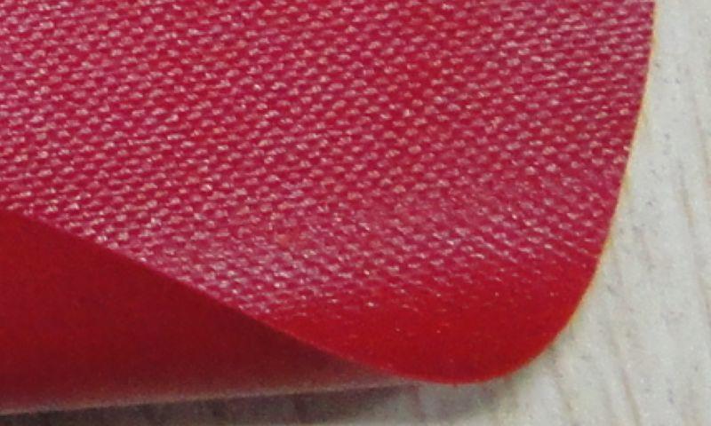 特软红色pvc雨衣夹网布KQD-A1-070批发