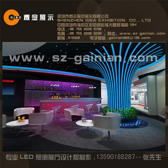 深圳LED照明展厅展览设计制作批发