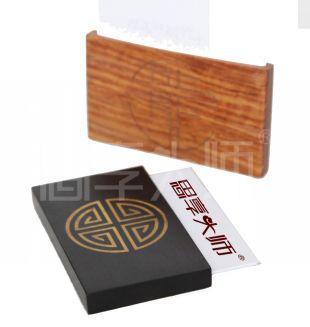 供应红木办公用品摆件黑檀实木名片盒/红木名片盒
