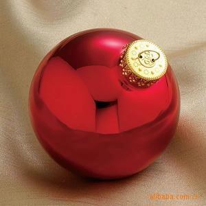 供应玻璃圣诞球挂件  诞玻璃球彩绘，圣诞球电镀加工 圣诞球