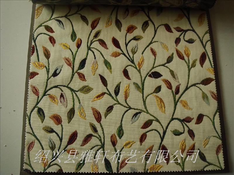 中式古典家装窗帘面料加厚窗帘仿麻窗帘高精密色织提花布