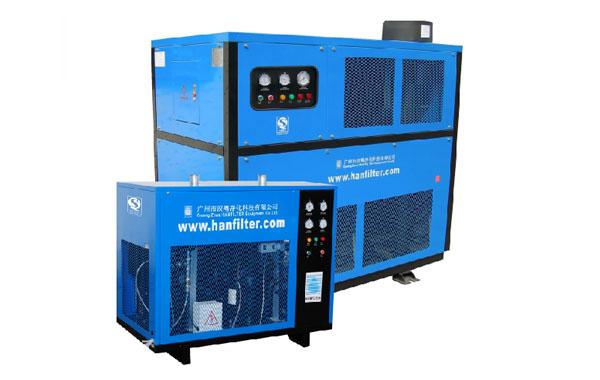 供应常州冷冻式空气干燥机 HAD-0.7HTF 汉粤高温风冷空气干燥机