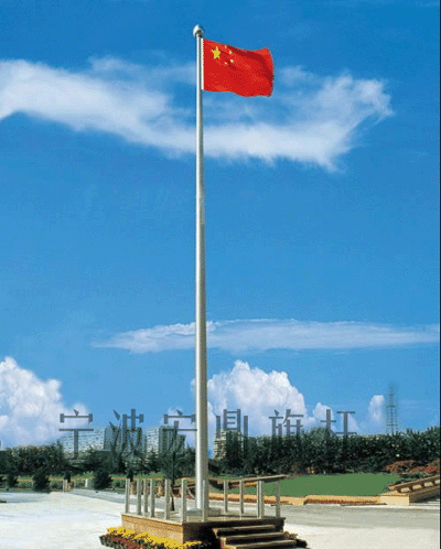 供应温州遥控国歌旗杆--宏鼎制作