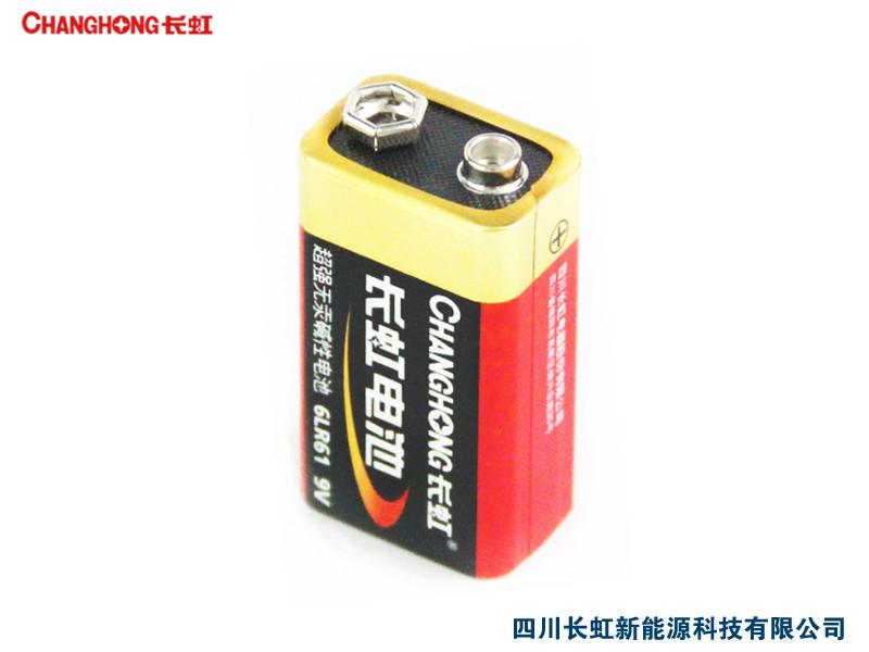 供应9V电池 长虹碱性电池 9V玩具遥控器专用干电池 厂家直销