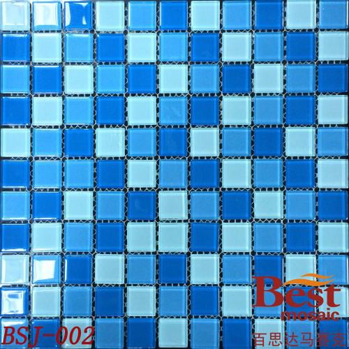 佛山市蓝色玻璃水晶马赛克25规格现货厂家厂家