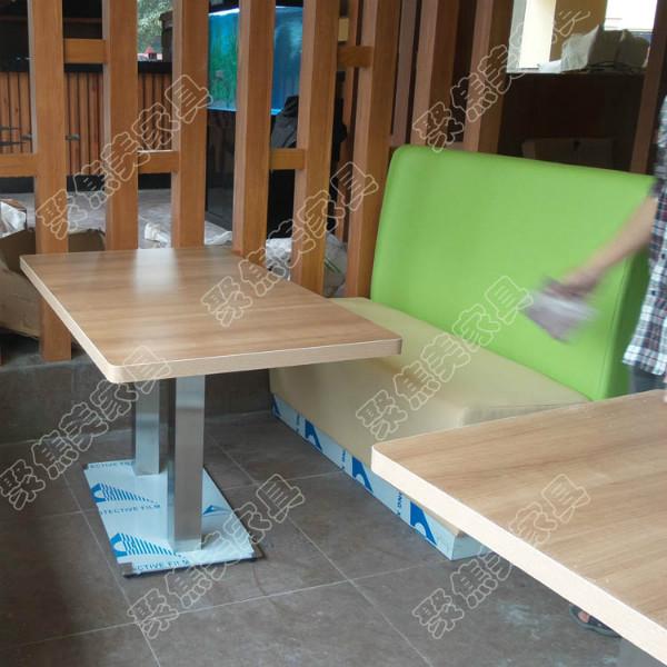供应防火板餐桌 茶餐厅桌椅 木纹餐桌厂家供应