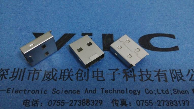 供应AM-USB公头-直板三件式+3件套USB公头 广东支持厂家送货