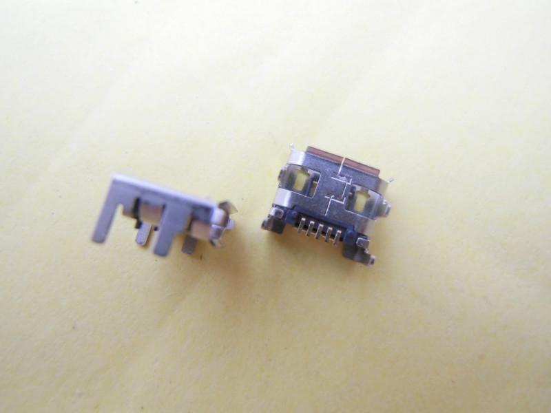 供应MICRO USB四脚加长DIP插件+带柱+带焊点