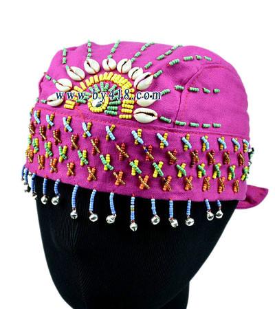 供应印度绣珠帽 民族帽子厂家货源 昆明民族风帽子图片