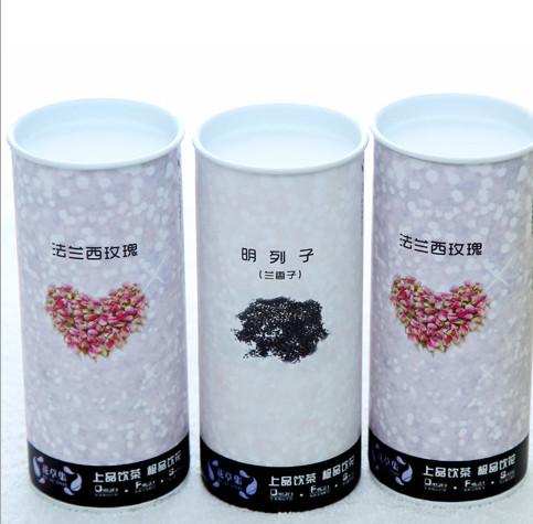 供应复合型纸罐，广州纸筒纸管厂生产，四色印刷，铁盖铁底包装