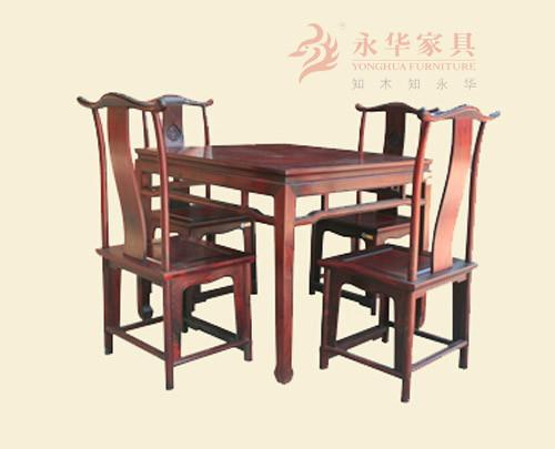 广东酸枝家具#马蹄脚八仙台#明式餐厅家具高级红木家具
