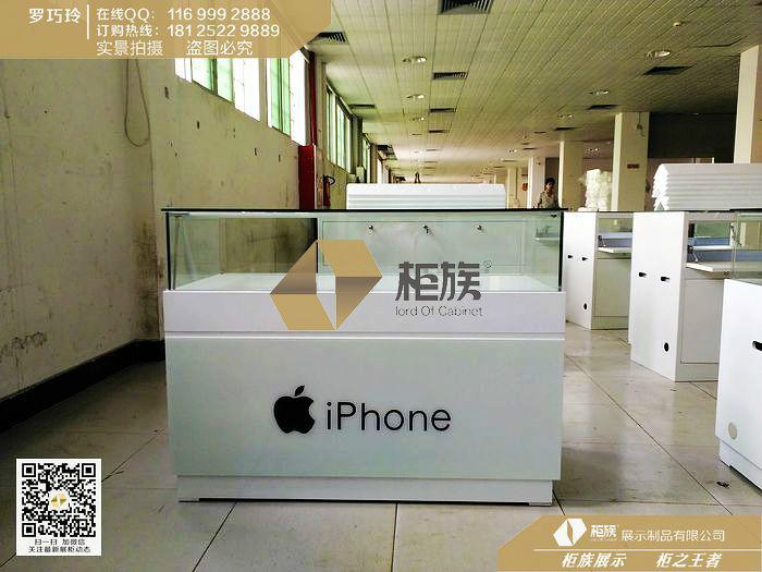 供应上海最新款木质苹果手机柜直销,苹果手机柜价格,手机柜台厂家