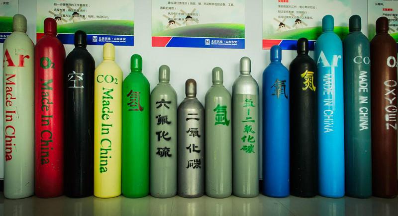 供应山东永安牌40升氧气瓶氮气瓶氧气瓶、氮气瓶、氢气瓶、氩气瓶、氦气