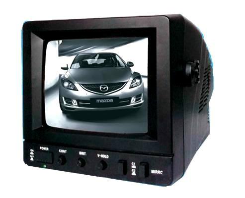 供应5.7寸黑白车载监视器、黑白倒车监视器、汽车后视监视器主机专业车图片