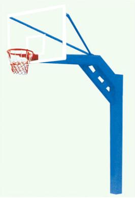 供应固定式地埋方管篮球架固定式双向篮球架固定式圆管篮球架丁字式篮球架
