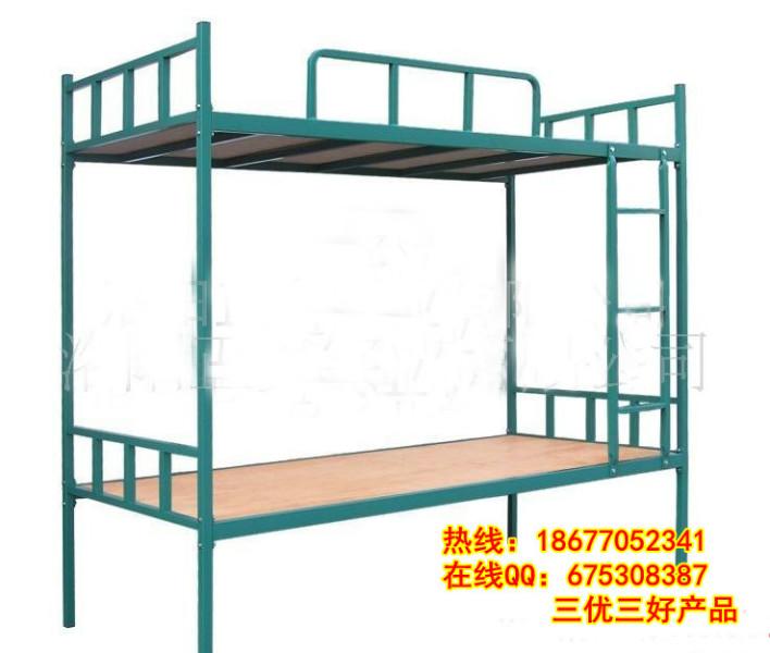 供应双层铁架床价格丨员工铁架床价格丨三层铁架床图片