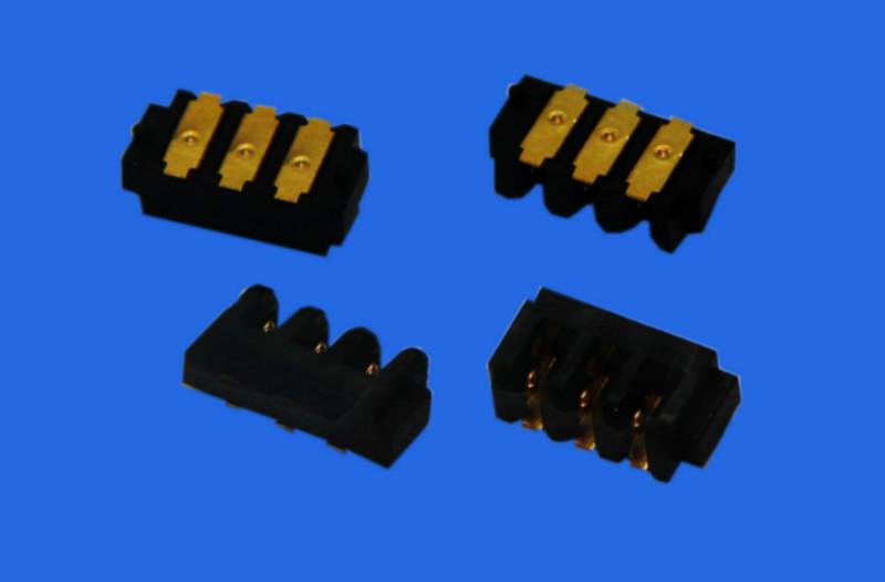 东莞厂家供应gopro超薄贴片3PIN电池座连接器